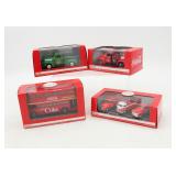 (4) Coca-Cola Metal Die Cast Truck & Bus Lot