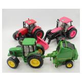 ERTL John Deere Plastic Tractor Toy Lot