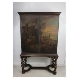 Stunning 17th 18th Century Dutch Cabinet on Stand