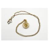 Small Gold Nugget Specimen Necklace