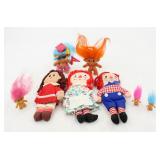 Vintage Raggedy Anne & Trolls Toy Lot