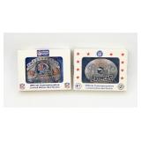 (2) Denver Broncos Siskiyou NFL Belt Buckles NIB