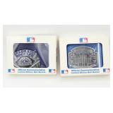 NIB (2) Vintage Colorado Rockies MLB Belt Buckles