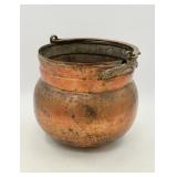 Antique Hand-Crafted Copper Pot