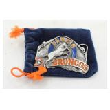 Vintage 1986 Denver Broncos NFL Belt Buckle