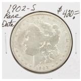1902-S Morgan Silver Dollar Coin RARE Date