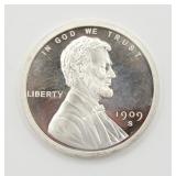 2 Troy OZ .999 Fine Silver Golden State Mint Round