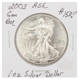 2003 BU American Silver Eagle 1 OZ Dollar