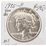 1935-P BU Morgan SIlver Dollar Coin
