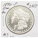1890-P BU Morgan Silver Dollar Coin