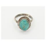 Native American Sterling & Turquoise Ring