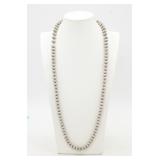 Stunning Navajo Sterling Silver Pearl Necklace