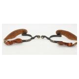 Vintage Western Style Spurs with Leather Straps