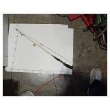 2pc Fishing Pole-White & Silver