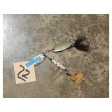2ct Vintage Rooster Tail Fishing Lures