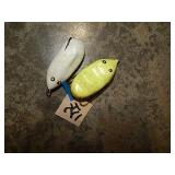 Vintage Floating Frog Fishing Lures 2ct