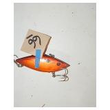 Vintage Orange Rattle Trap Fishing Lure