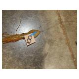 Rubber Squid Lure White Glitter