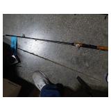 Gray Fishing Pole 2pc w/ Cork Handle