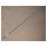 Vintage Custom 5' Fishing Pole Black w/ Blue Ties