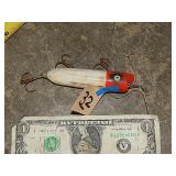 Vintage Heddon Lucky 13 Fishing Lure-Wood