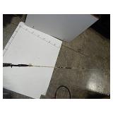 Vtg Master Fishing Pole-White & Black