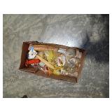 Loaded Flat of Vintage Tackle