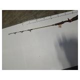 Vintage Miniature Fishing Pole-White w/ Blue