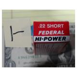 Federal 22 Short Vintage Hi-Power