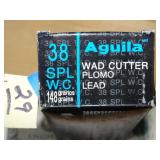 Aguila 38spl W.C. 148gr 50rnds