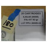 5.56x45 FMJ BT 62gr 20rnds