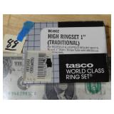 1' Tasco Mount Base Ring Set