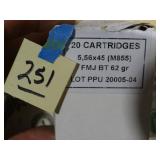5.56x45 FMJ BT 62gr SEALED