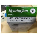 Remington 45 Auto 230gr MC 50rnds
