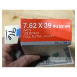 Hansen Cartridge Comp. 7.62x39 123gr FMJ 20rnds