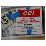 CCI #450 Sm Rifle Primers 100ct