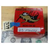 43 Mauser Bertiam Bullet Co 11mm Mauser 20ct NEW