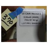 5.56x45 FMJ BT 62gr 20rnds