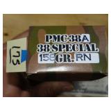 PMC 38spl 158gr RN 50rnds