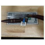 Wood Handle & Sheath Knife