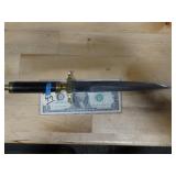 Pakistan Black & Brass Handle Dagger