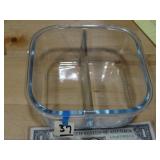 Divided Glass Dish