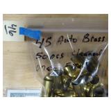 45 ACP Brass Cleaned 1x Fired 50ct