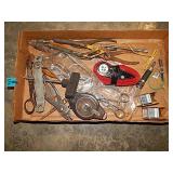 Flat of Misc. Tools w/ Ratchet Strap w/ No Hook