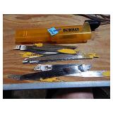 DeWalt Ccase w/ Numerous Various Recip. Blades