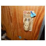 2 Outlet Added Light Socket w/ Pull Chain