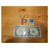 5R Keychain Letter P