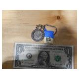 Crater Lake Keychain w/ Quarter In It