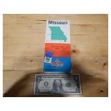 Missouri Map 1972 Summer Fall