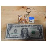 5R Keychain Letter M